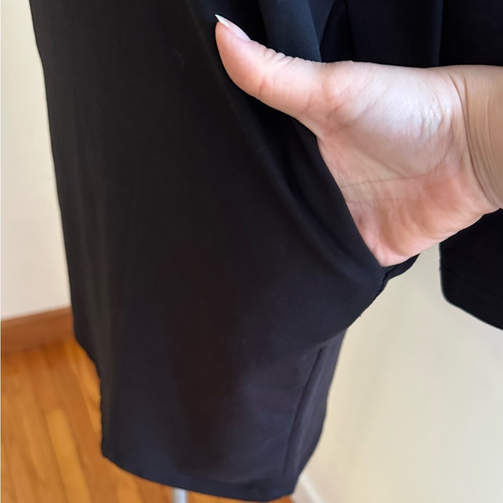 Love Black Sequence Hoodie Casual Dress SZ XL No Tag. Zip Long sleeves Pockets - Picture 6 of 13